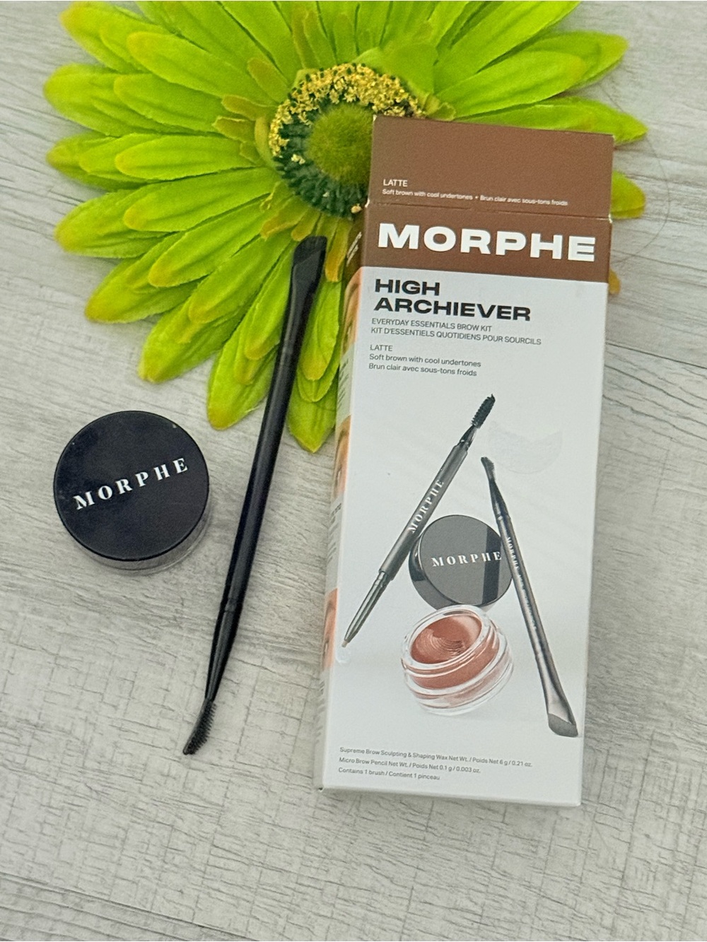Morphe High Archiever Brow Kit - Latte Brown & Black